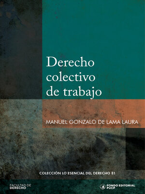 cover image of Derecho colectivo de trabajo